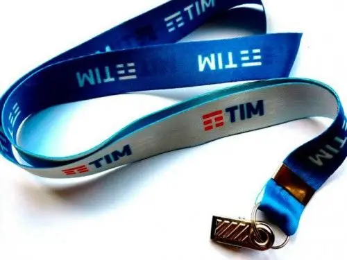 Cordão Digital Personalizado 20mm acabamento em Argola e Jacaré