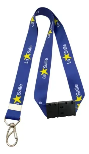 Cordão Digital Personalizado 20mm com Trava de Segurança e Mosquete