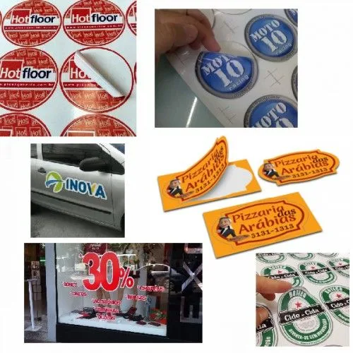 Impressão em Adesivo com Recorte - Folha por M²