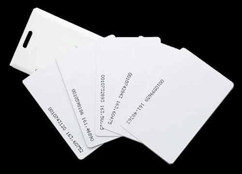 Cartão Proximidade Rfid 125khz - Impressão Frente colorido e verso com dados em preto