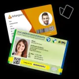 CARTEIRINHAS EM PVC - Impressão frente colorido sem limites de cores e verso com dados em preto 4