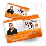 CARTEIRINHAS EM PVC - Impressão frente colorido sem limites de cores e verso com dados em preto 2