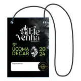 Credencial de evento 10 x 14 cm em Papel 300G com cordão barbante (100 Unidades) 2