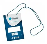 Credencial de evento 10 x 14 cm em Papel 300G com cordão barbante (100 Unidades) 3